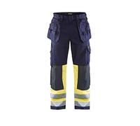 Blakläder 147915148933 C58 artigiano pantaloni Multinorm size, navy blu/giallo, C58