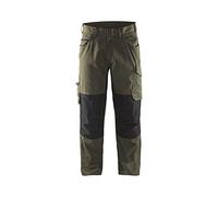 blaklaeder 149513304599 C48 Service pantaloni alla zuava, Verde Oliva/Nero, C48