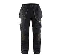 Blakläder 149613309933 C52 servizio pantaloni con chiodo da tasca, nero/giallo, C52