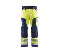 BLAKLÄDER - Pantaloni ad alta visibilità giallo / blu marino 27