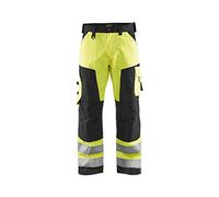 Blakläder 156618113399C64 - Pantaloni ad alta visibilità, taglia C64, colore: Giallo/Nero