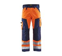 BLAKLÄDER - Pantaloni ad alta visibilità arancione / blu marino 25