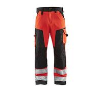 Blakläder 156618115599C44 - Pantaloni ad alta visibilità, colore: Rosso/Nero, C64, Rouge/Noir