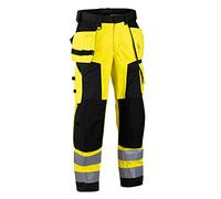 blakläder 156725173399 C44 Softshell Pantaloni Inverno classe 2, C56, giallo/nero