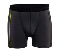 blaklaeder 184717349835 X XL Boxer Shorts XLight misura 100% lana Merino, Grigio/Giallo, XXL