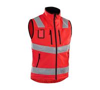 Blakläder 304925175500XXL - Gilet ad alta visibilità, taglia XXL, colore: Rosso, rosso, 304925175500XXXL