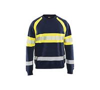 Blakläder 335911588933 X L Ad alta visibilità Felpa taglia XL in Blu/Giallo 1