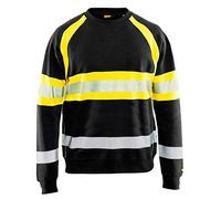 Blakläder 335911589933 M taglia M ad alta visibilità Felpa, colore: nero/giallo