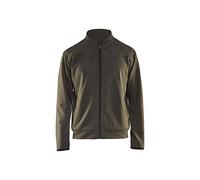 Blakläder 336225264599 x XL felpa, verde oliva/nero, con cerniera, misura XXL