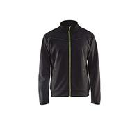 Blakläder 336225269933XL - Felpa con cerniera, colore: Nero/Giallo, XL