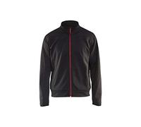 Blakläder 336225269956 x S, colore: Nero/Rosso, con cerniera felpa taglia XS