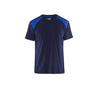Blakläder 337910428885 x S dimensione della t-shirt, blu navy/blu fiordaliso, XS