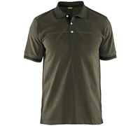 Blakläder 338910504599S polo camicia taglia in verde oliva/nero, S