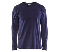 Blakläder 350010428800S Maglietta a maniche lunghe, blu navy, S