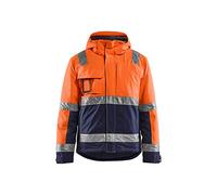 BLAKLÄDER - Giacca invernale ad alta visibilità, arancione / blu marino, Taglia unisex: 2XL M