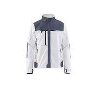 Blakläder 495525241094 M Size Giacca Antivento in pile, taglia M, colore: bianco/grigio