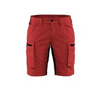 Blakläder 714918455699C44 Pantaloncini da lavoro da donna "Stretch", rosso/nero, C44