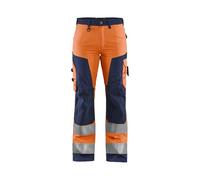 Blakläder 715518115389d24 dimensioni 24 "High-Vis Donna Pantaloni Senza tasche per unghie, colore: arancione/blu