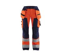 Blakläder 715618115389d24 dimensioni 24 "High-Vis Donna Pantaloni Con Tasche Per Unghie, colore: arancione/blu