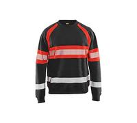 BLÅKLÄDER Blaklader 33591158 - Pullover ad Alta visibilità, Nero/Rosso, XXL