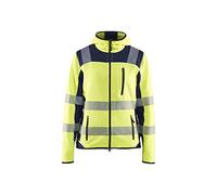 BLÅKLÄDER Blaklader 496721203389L - Cardigan da donna ad alta visibilità, colore: Giallo/Navy, taglia L