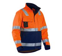 BLAKLAEDER Giacca alta visibilità, arancione/blu marino, Tg. Unisex: XL Quantità:1