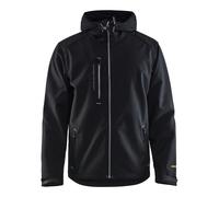 BLAKLAEDER Giacca in softshell, nero/argento, Tg. Unisex: 2XL Quantità:1
