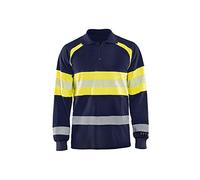 Blåkläder Multinorma a Maniche Lunghe, Blu Navy / Giallo, Taglia S