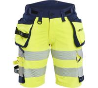 Blåkläder Pantaloncini da donna Arbeitsshorts High Vis Shorts 4-Way-Stretch 70201648 C48