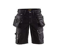 Blåkläder Pantaloncini da Servizio da Donna con inserti elasticizzati ed elastico in vita, Blu Marino / Nero , taglia C32 / 34