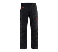 BLAKLAEDER Pantalone per assistenza Service Plus, nero/rosso, tg.27 Quantità:1