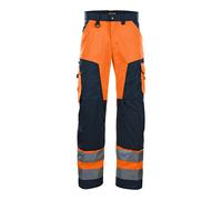 BLAKLÄDER - Pantaloni ad alta visibilità arancione / blu marino 58