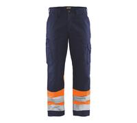 Blakläder Pantaloni ad alta visibilità, arancione / blu marino, Tg.: 60 Quantità:1
