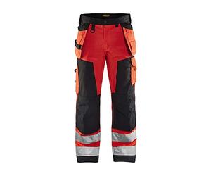 'blaklaeder Pantaloni alla zuava "High Vis classe 2 dimensioni, 1 pezzi, D100, Rosso/Nero, 156818115599d100