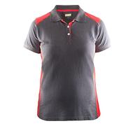blaklaeder Polo da donna taglia L IN GRIGIO/ROSSO, 1 pezzi, 339010509456l