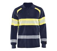 BLAKLAEDER Polo multinorma, blu marino/giallo, Tg. Unisex: 2XL Quantità:1