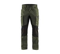 'blaklaeder Service di pantaloni alla zuava "Stretch taglia C52, 1 pezzi, verde militare/nero, 145918454699 C52
