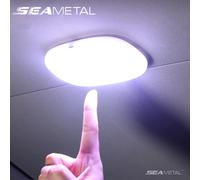 BLALION Lampada da lettura a parete a LED per auto con luce tattile Base magnetica Plafoniera per auto Umore ambientale Illuminazione interna Lampada ricaricabile USB