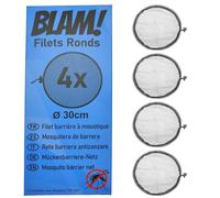 BLAM! 4 reti rotonde di ricambio compatibili con Biogents BG-Gat(*) e BG-Gat Reflect-Tech(*). Ricambio per trappola zanzara