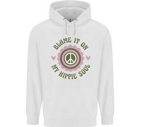Blame It On My Hippy Soul 60s 70s Fiore Potenza Bambini Felpa con Cappuccio