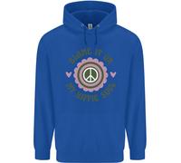 Blame It On My Hippy Soul 60S 70S Flower Power Uomo Felpa