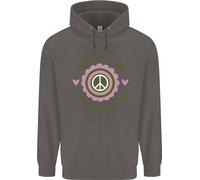 Blame It On My Hippy Soul 60S 70S Flower Power Uomo Felpa