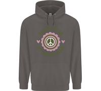 Blame It On My Hippy Soul 60S 70S Flower Power Uomo Felpa