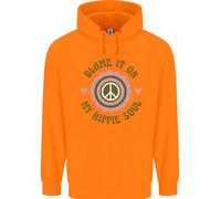 Blame It On My Hippy Soul 60S 70S Flower Power Uomo Felpa