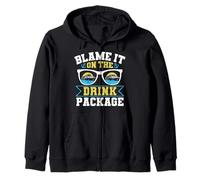 Blame It on the Drink Package Funny Cruise Gift Felpa con Cappuccio