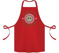 Blame It Su My Hippy Soul 60s 70s Flower Power Cotone Grembiule 100% Biologico