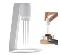 Blamikor Set di cialde per caffè, 40 mm, pala per caffè in acciaio inossidabile 304, dispenser per aghi per caffè, aghi per erogazione espresso WDT, kit barista per bar e amanti del caffè (Argento)