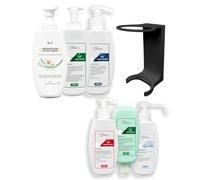 Blanc HYGIENIC Set completo: mini starter - 6 dispenser Mini Fix, bianco o nero + una bottiglia della serie Min Fix, 6 x 300 ml, colore nero