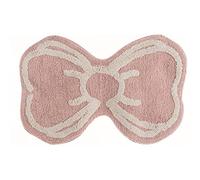 Blanc Mariclò Collezione BOW Tappeto fiocco sagomato 1400 gsm 50 x 75 cm 100% Cotone Rosa8016012638621
