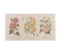 Blanc mariclò Collezione Le Botanique Tappeto con nappe 60 x 120 cm 100% Cotone
